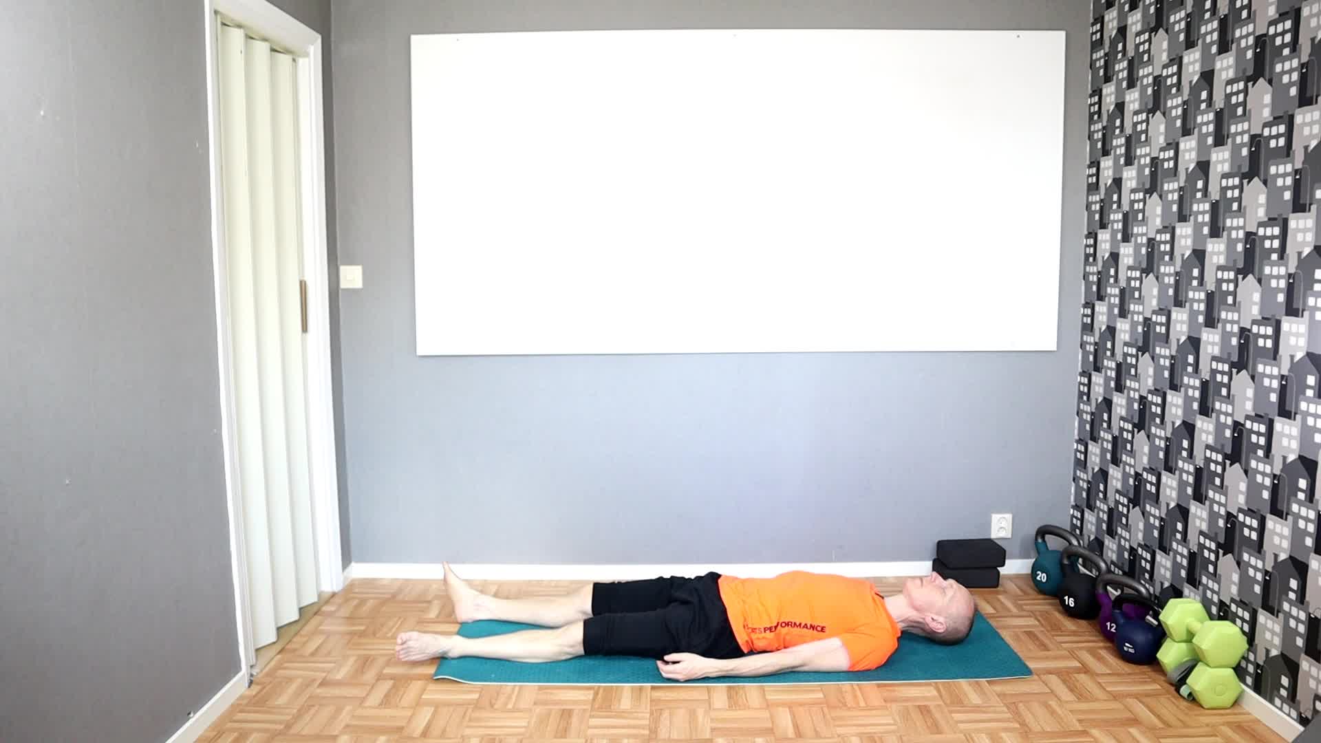Savasana - en skön återhämtning efter yogapass och löptur